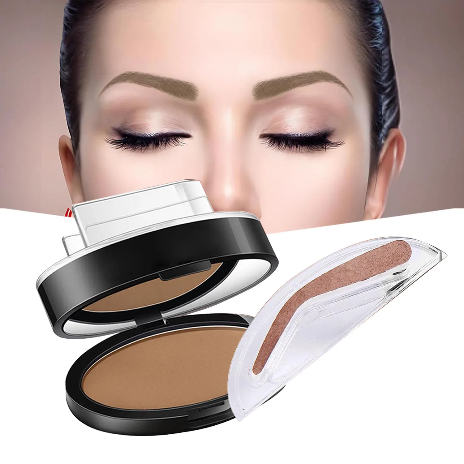 Набор для бровей со штампом #5 светло-коричневый Gl-Turelifes, #5 Light Brown