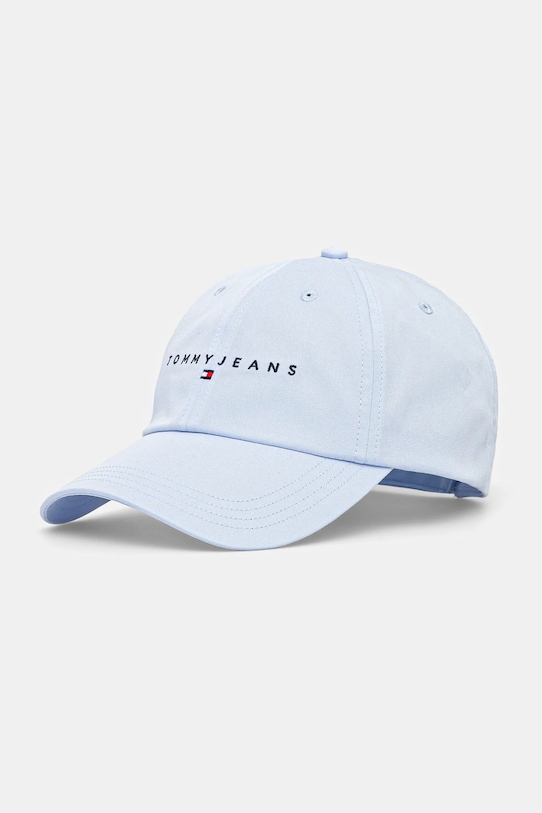 

Хлопковая кепка с козырьком Tommy Jeans, синий