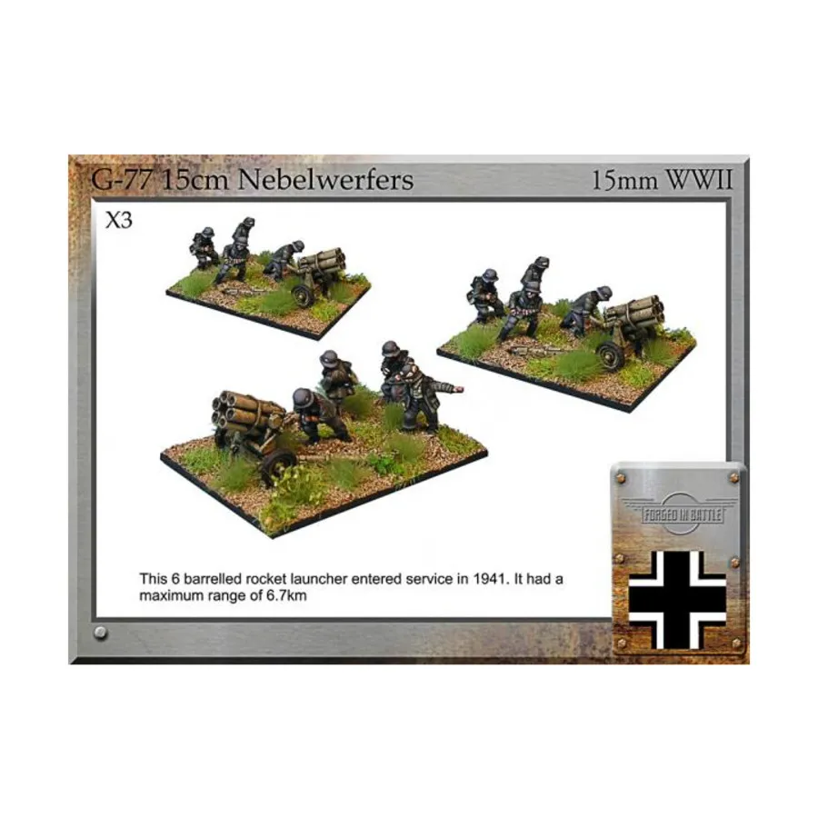 

15-см Nebelwerfer с экипажем, WWII Miniatures - German Vehicles (15mm)