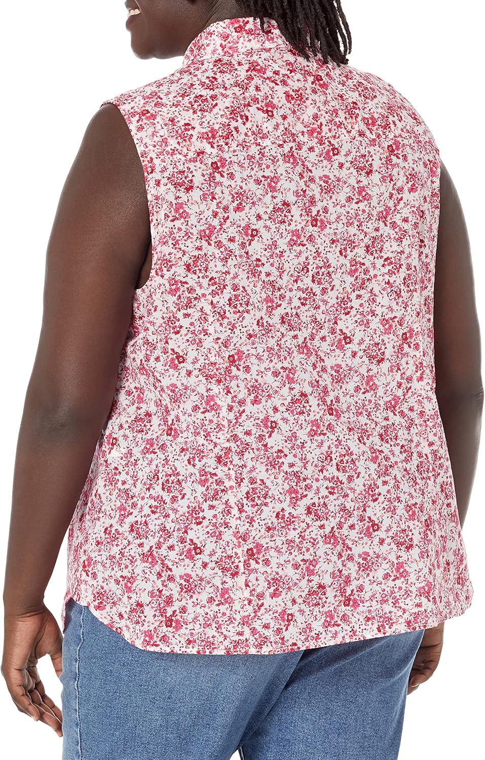 Женская спортивная рубашка на пуговицах Tommy Hilfiger, Floral Scarlet — фото 2
