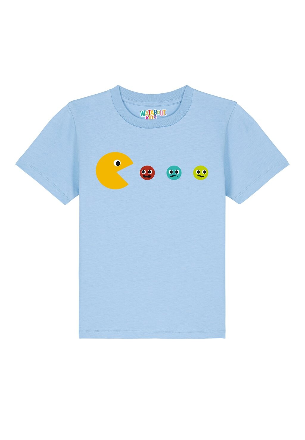 

Футболка с принтом PACMÄNNCHEN Watapparel, цвет blue soul