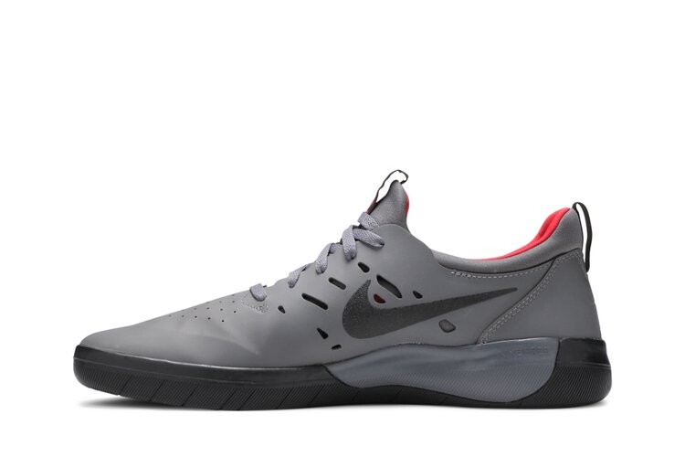 Кроссовки Nike Nyjah Free SB 'Dark Grey', серый — фото 3