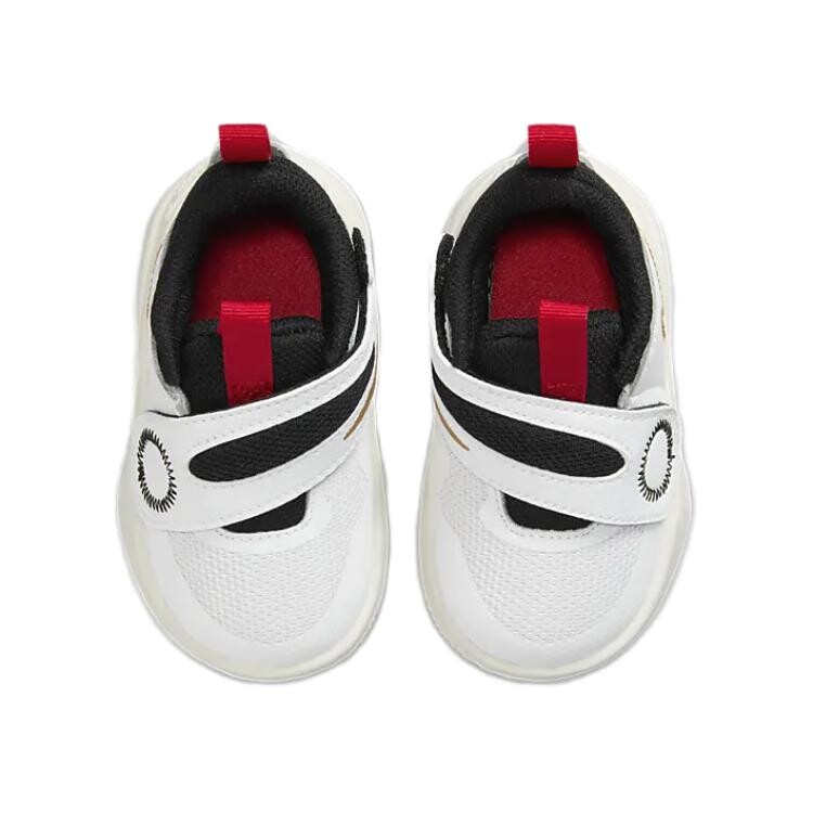 Кроссовки для малышей Team Hustle D 11 TD Low-top Белый/Металлик Золотой/Университетский Красный/Черный Nike, красный — фото 3