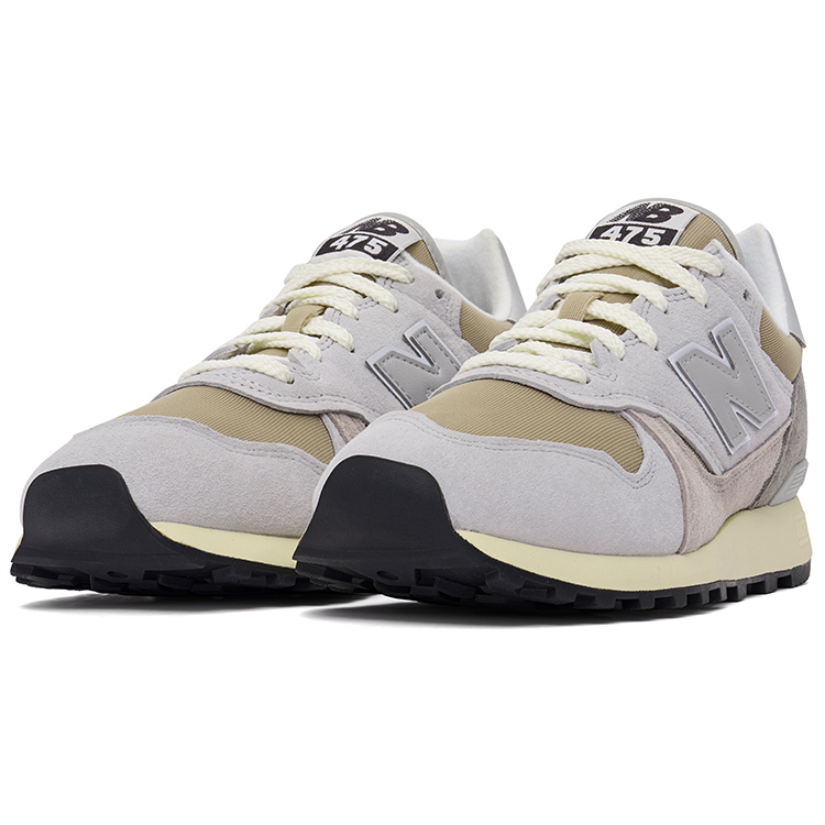 Футболка Stoneware Brighton Grey Moonrock New Balance, серый/землянисто-желтый — фото 3