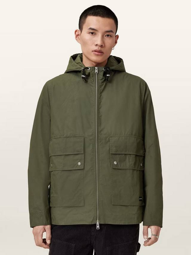 

Куртка Morten с капюшоном AllSaints, Green Khaki