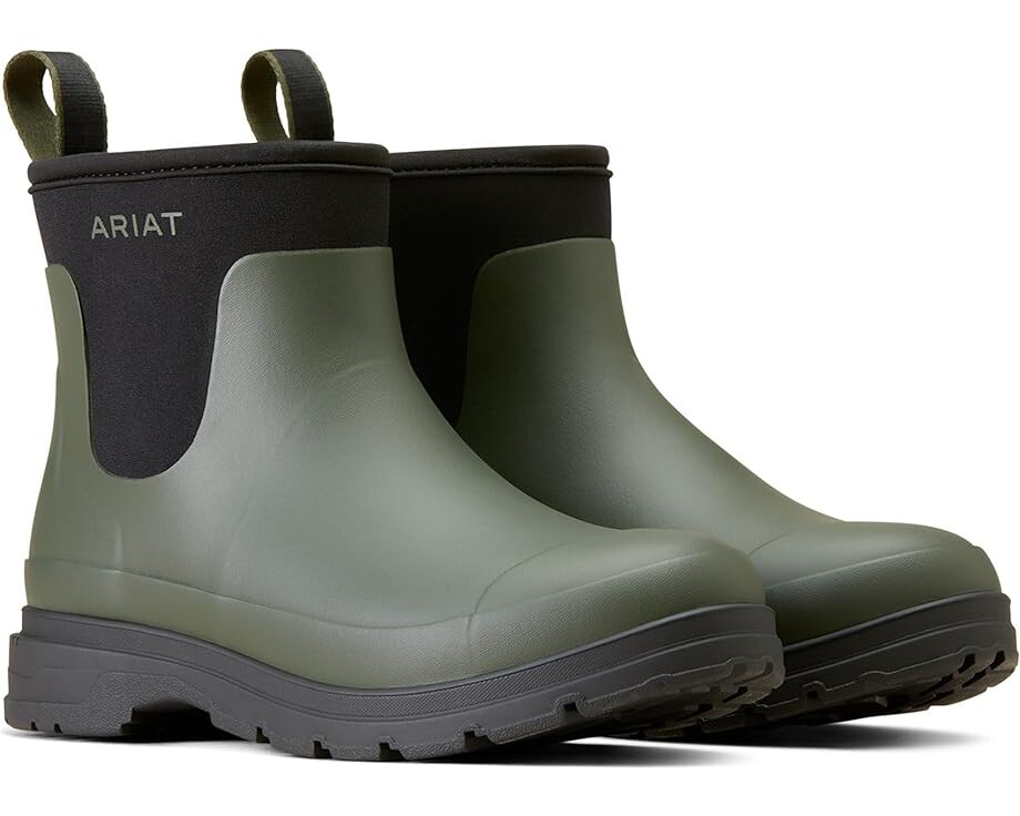 Сапоги женские Ariat Kelmarsh Shortie Rubber резиновые низкие, оливковый
