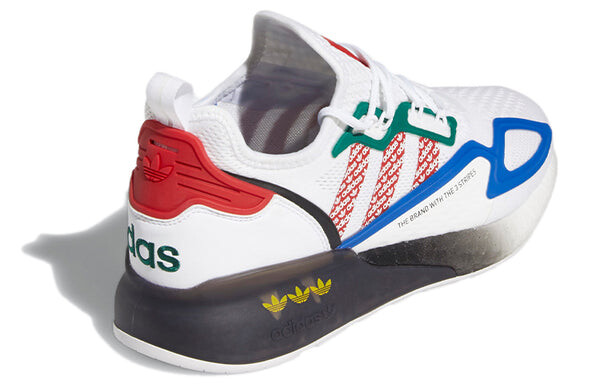 Кроссовки оригинал zx 2k boost Adidas, белый — фото 4
