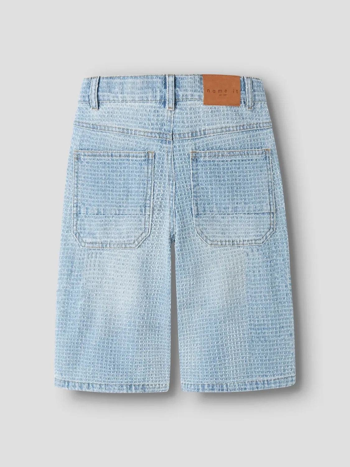 Шорты скейтерские джинсовые Name it, light blue denim — фото 2