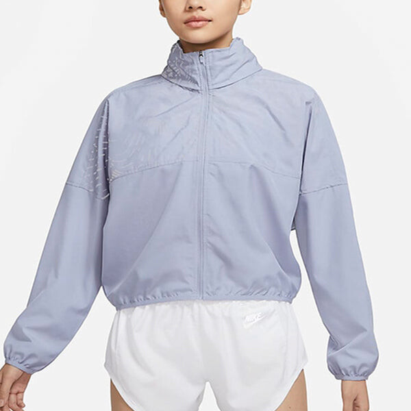 Куртка (WMNS) Nike Sports Training Running Casual Hooded Jacket Light Blue, синий — фото 2