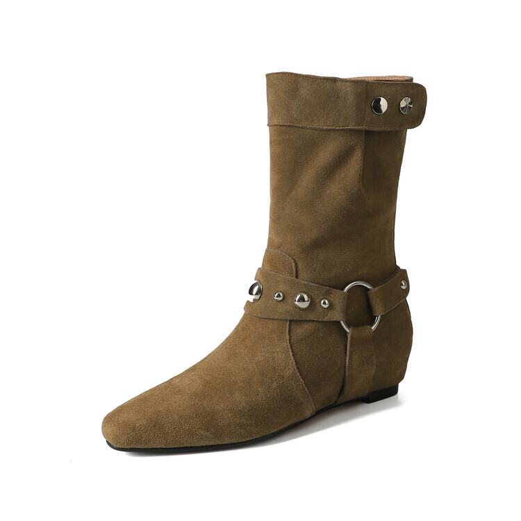 

Ботильоны женские Quicheshoes, хаки