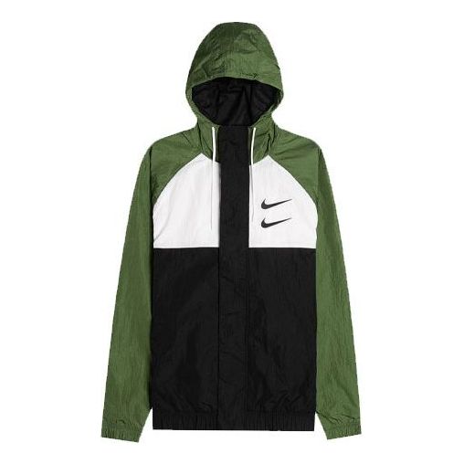

Куртка Nike Sportswear Swoosh Hooded Jacket Green CJ4888-010, зеленый