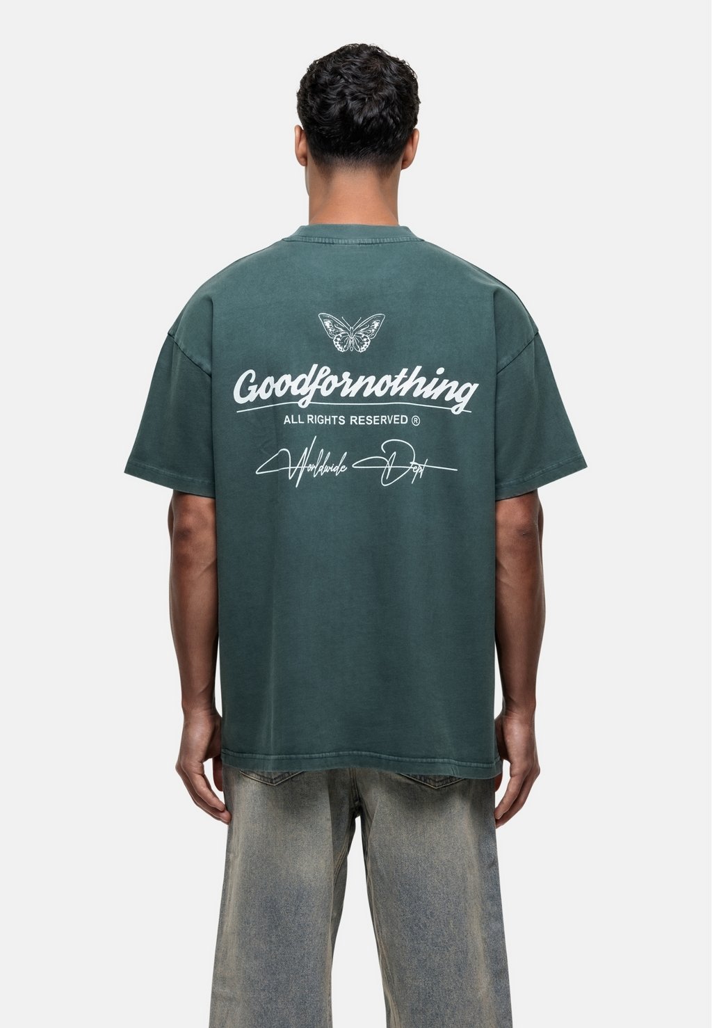 

Футболка с принтом Good For Nothing, зеленый