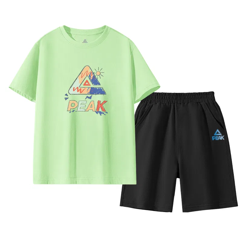 Спортивный костюм для детей PEAK Apple Green/PK Multicolor Graffiti-Black/PK Laser Blue K