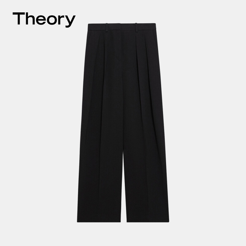 

Брюки плиссированные Theory женские, черный