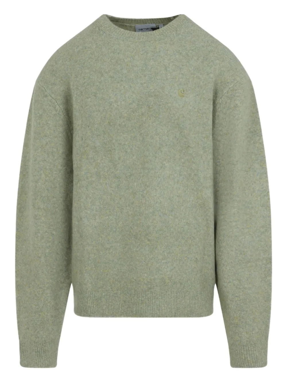 

Свитер с круглым вырезом и вышитым логотипом CARHARTT WIP, зеленый