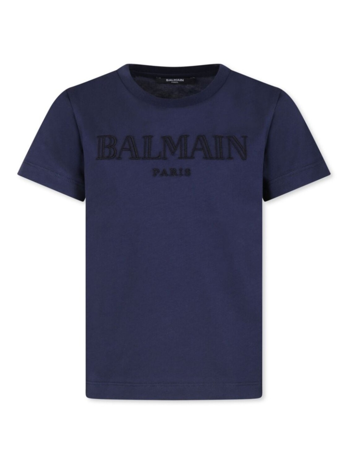 

Balmain Kids футболка из органического хлопка с вышитым логотипом, синий