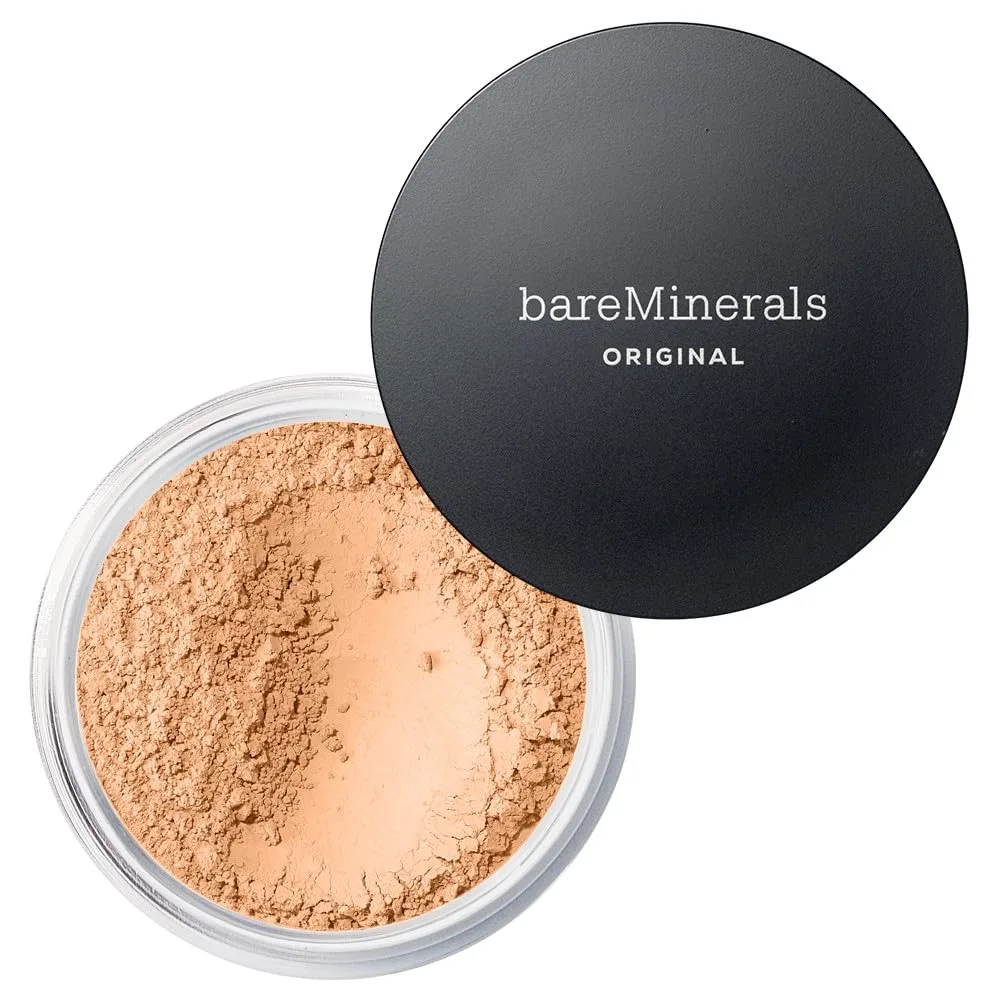 bareMinerals Original Loose Powder Foundation SPF 15, Clean Mineral Powder Face Makeup, Sheer-to-Full Coverage, Talc Free, Noncomedogenic, Vegan + Mineral Veil Natural Matte Setting Spray Bundle — фото 2