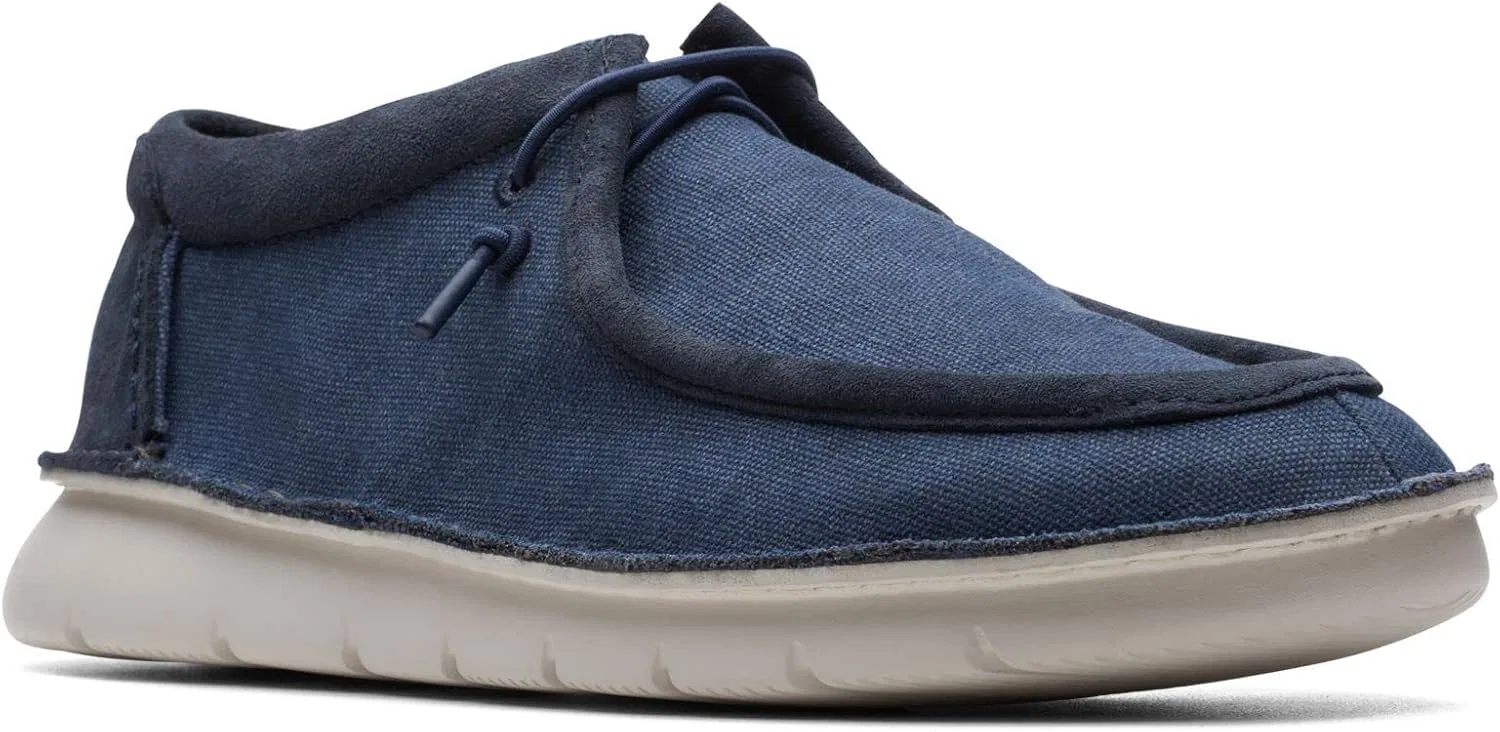 Мужские лоферы Clarks Colehill Easy Loafer, Navy Blue Canvas — фото 2