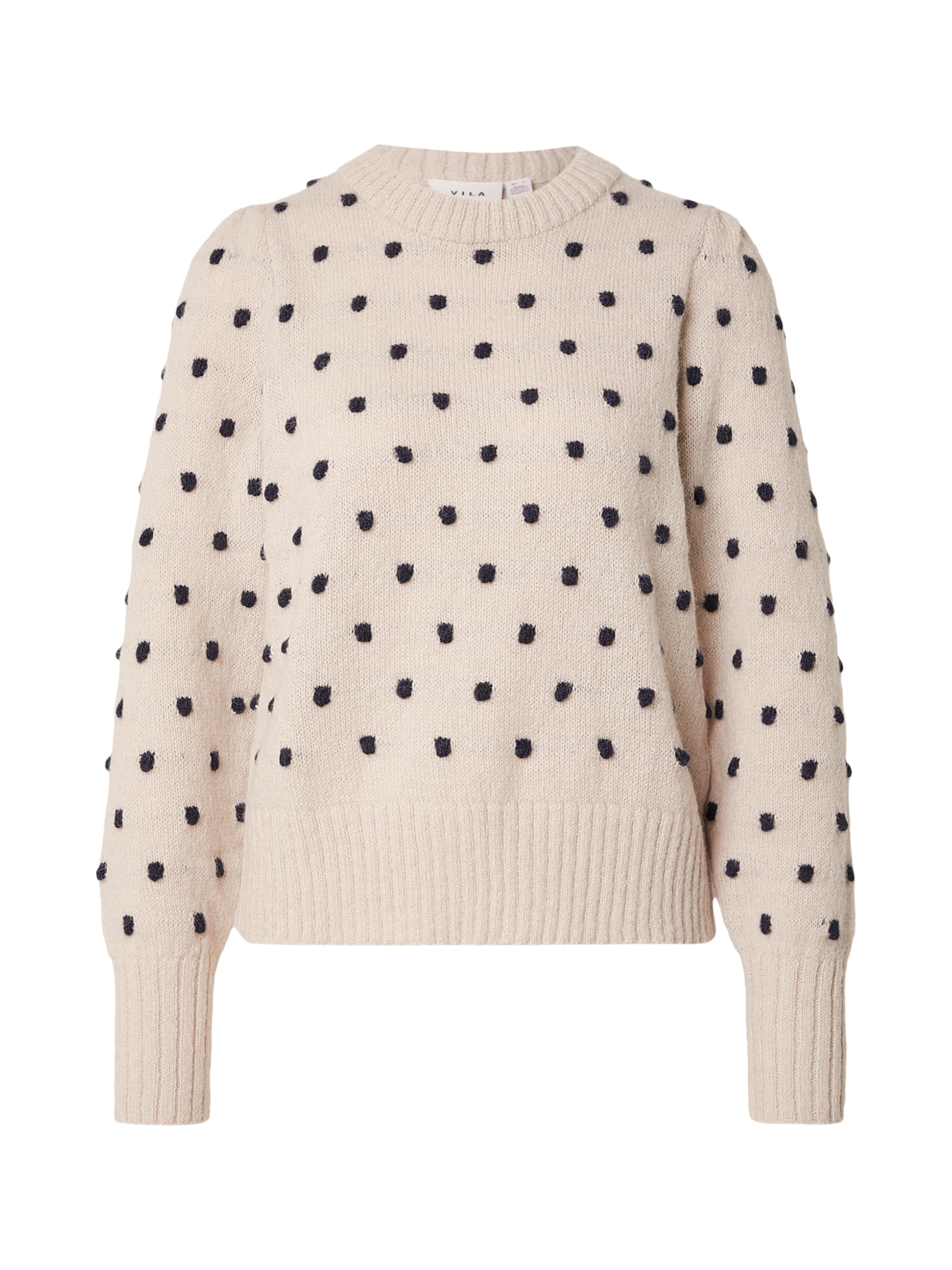 

VILA Свитер 'VIDottie' в бежевом цвете