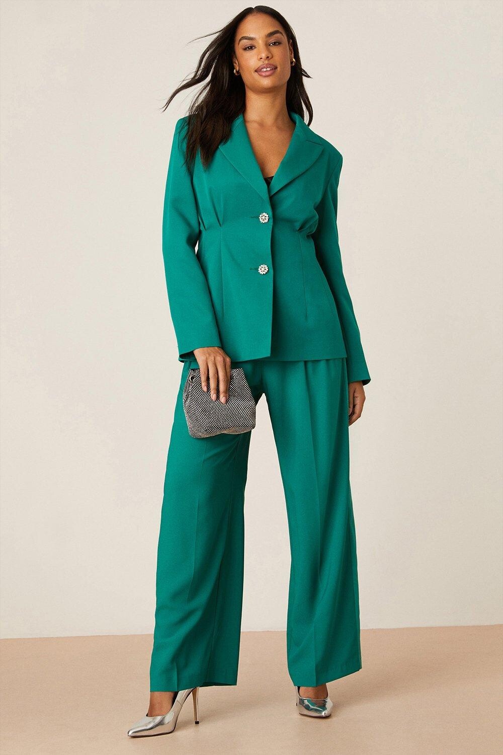 

Смокинг Блейзер Dorothy Perkins, зеленый