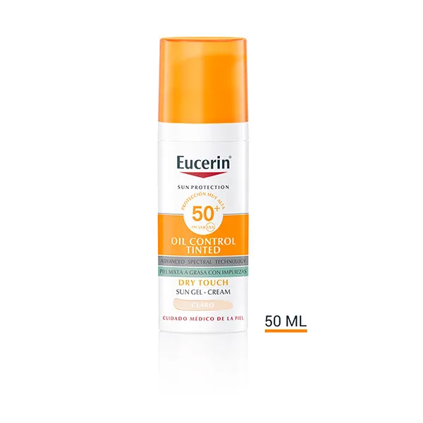 

Солнцезащитный крем светлого цвета Oil Control Tinted Eucerin, 50 ml