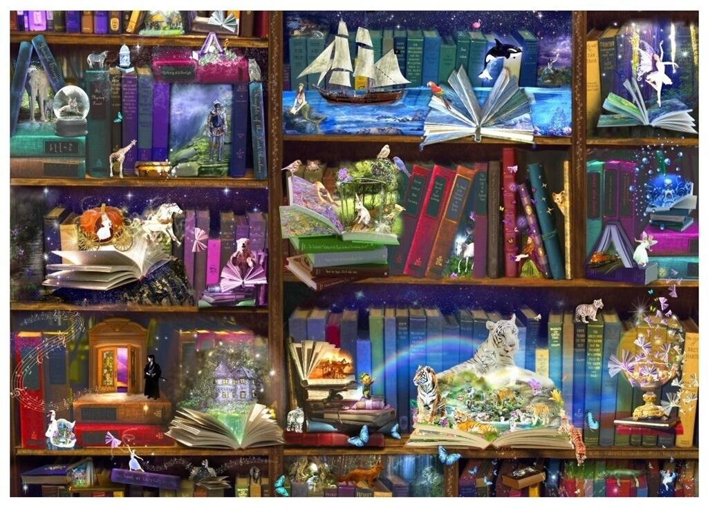 

Синяя птица, пазл, Библиотека, полная приключений, 3000 шт. Bluebird