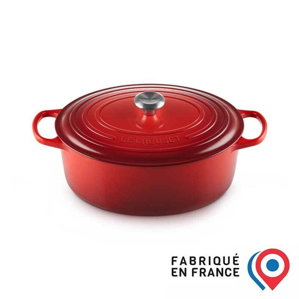 

Фирменная чугунная жаровня Le Creuset, красный