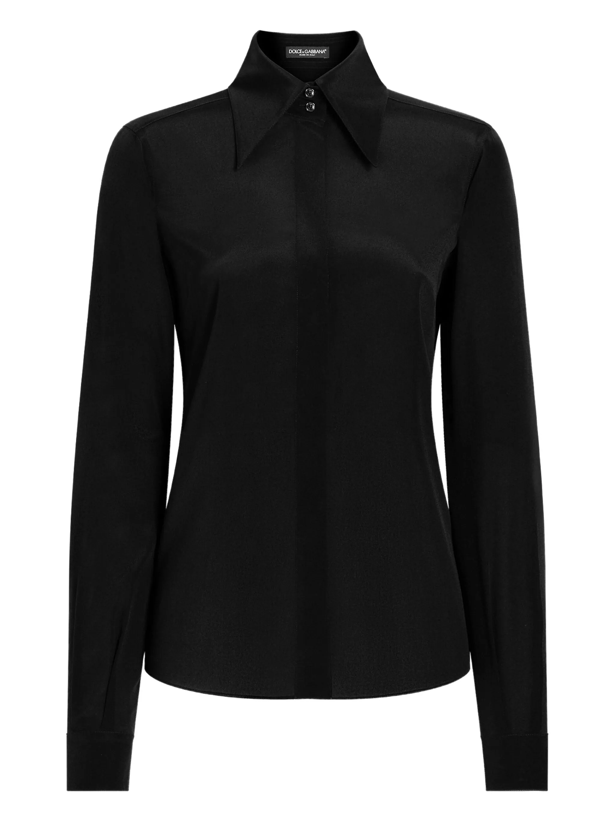 

Футболка DNA с заостренным воротником Dolce & Gabbana, черный