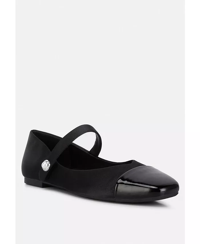 Туфли Мэри Джейн из твида Albi Patent Toe Cap Female London Rag, черный — фото 2
