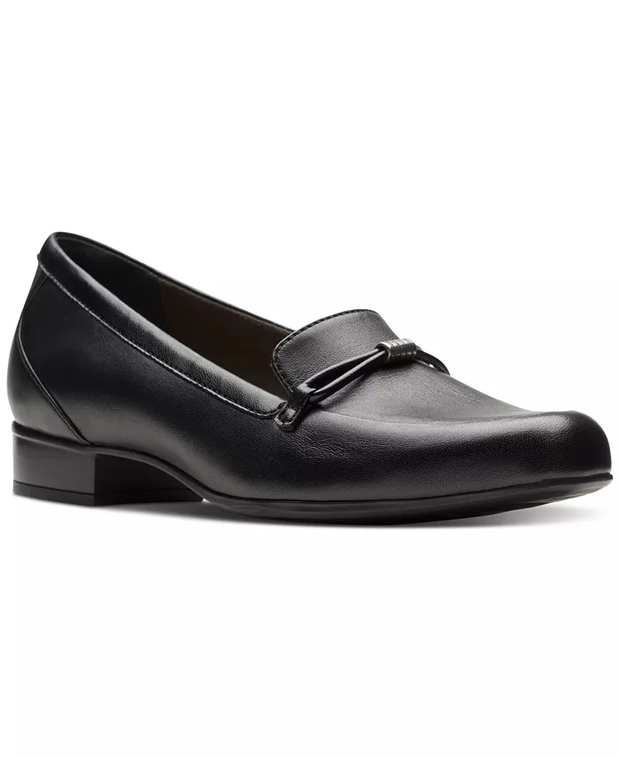 Женские лоферы Juliet Shine на плоской подошве Clarks, черный
