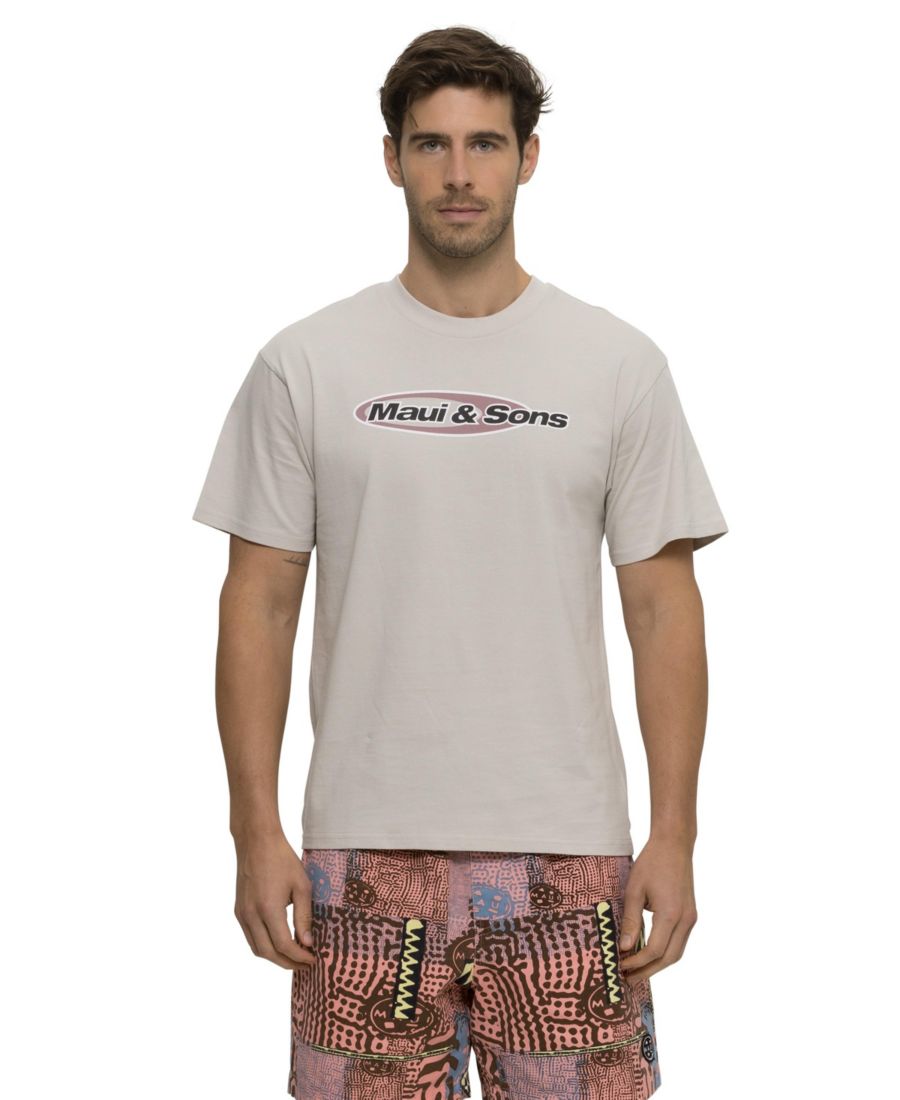 

Мужская футболка с коротким рукавом в виде летающей доски Maui and Sons, Cement