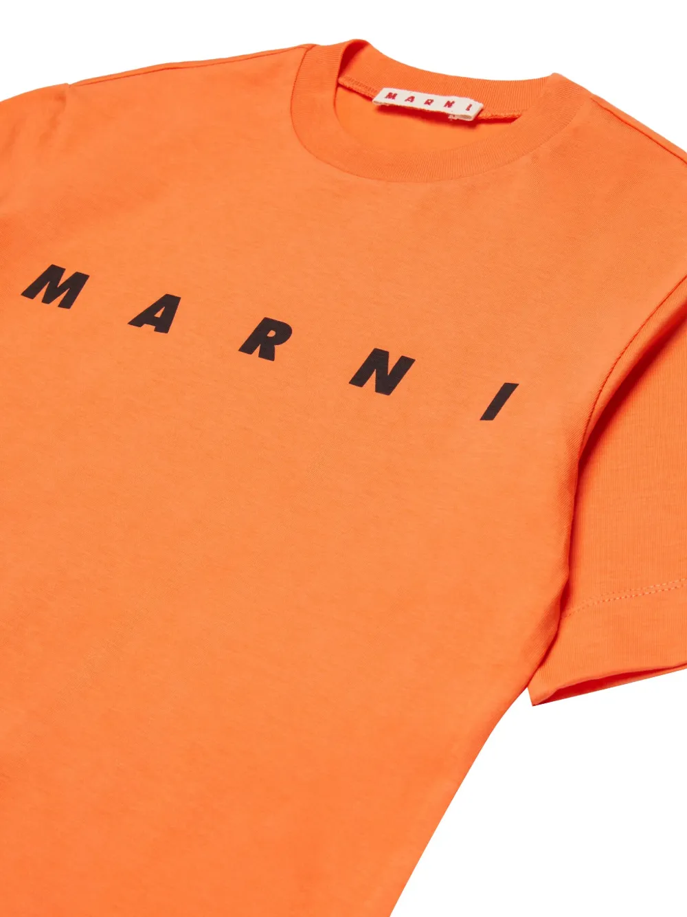 Футболка с логотипом Marni Kids, оранжевый — фото 3