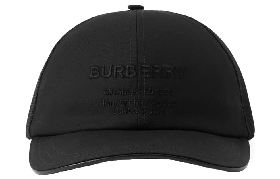 

Burberry Хлопковая бейсболка мужская черная, Black