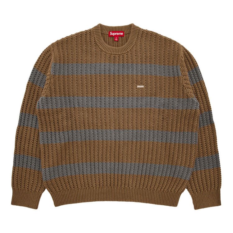 

Свитер Supreme Loose Gauge Stripe Small Box Sweater, Khaki