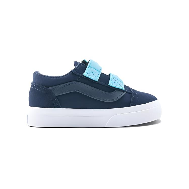 Детские кроссовки для скейтбординга Old Skool TD Low-top Blue Vans, темно-синий — фото 2