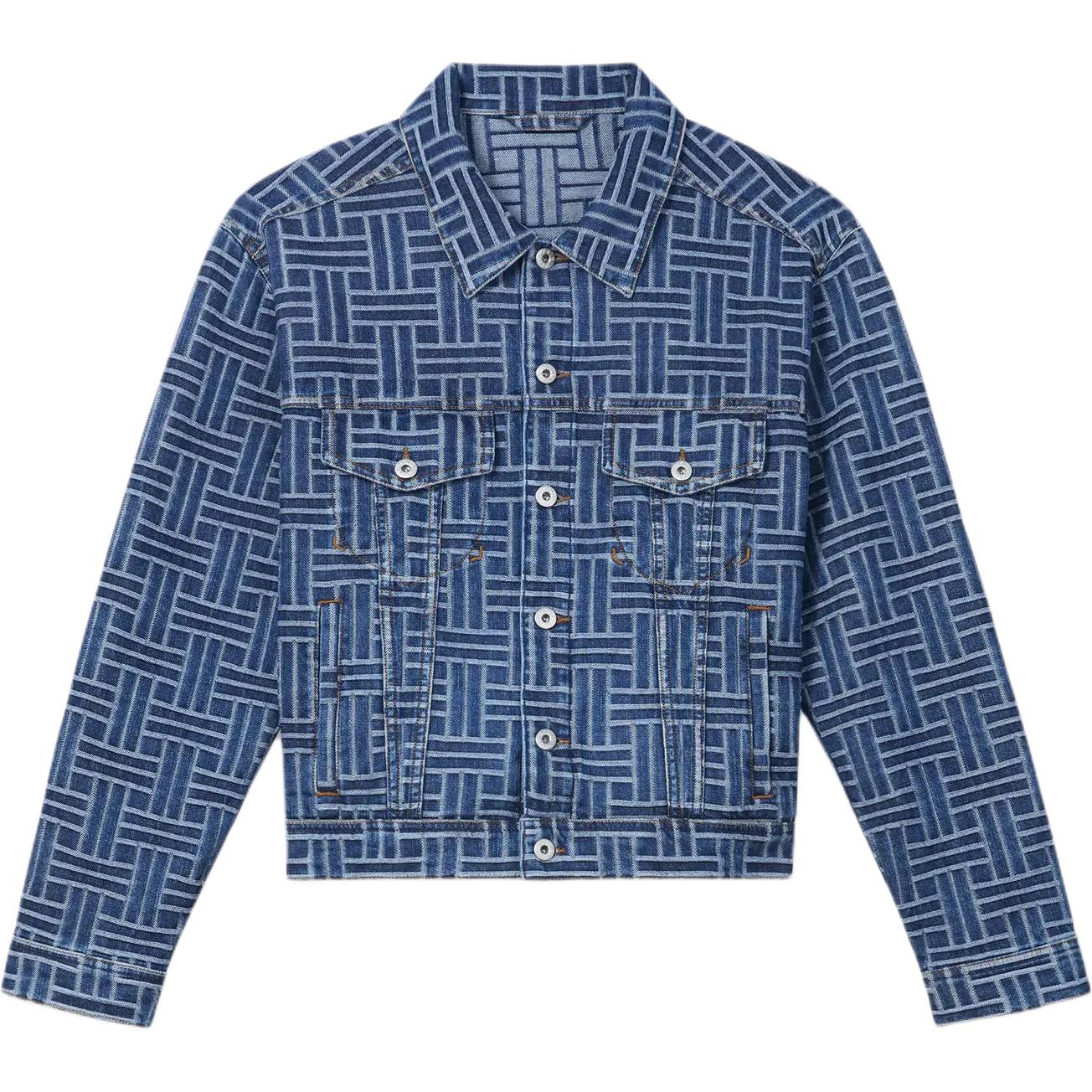 

Джинсовая куртка из плетеной ткани KENZO, Medium Stone Blue