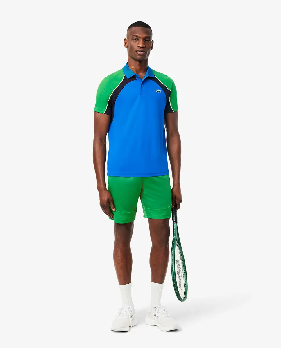 

Мужские ультрасухие эластичные теннисные шорты Lacoste, зеленый