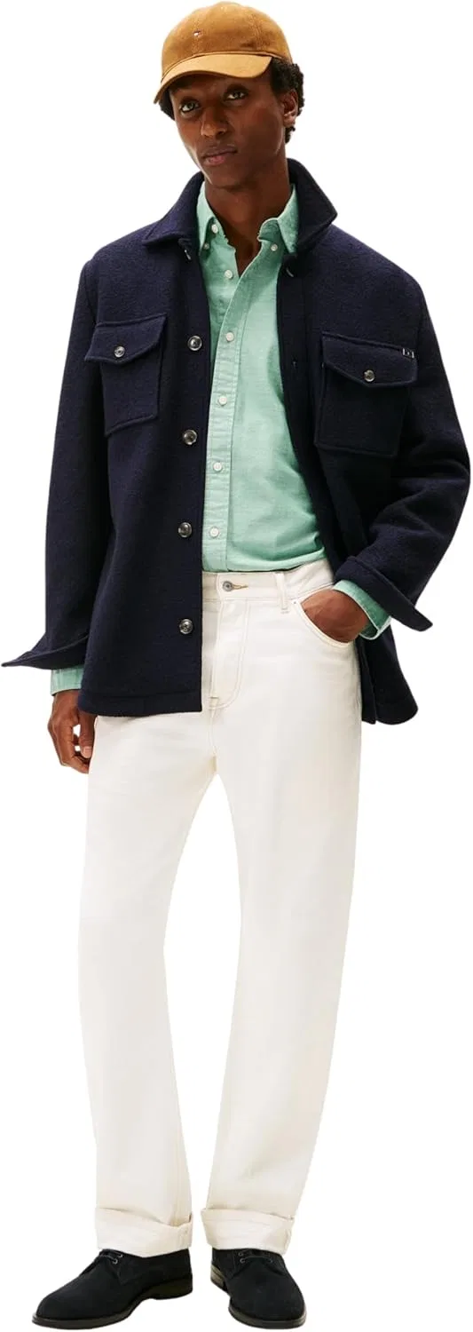 Мужские корпоративные туфли Tommy Hilfiger Hilfiger SDE Fm0fm05582 Дерби, Blue Desert Sky — фото 3