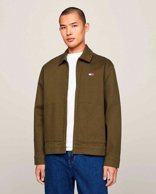 

Мужская куртка в стиле Харрингтон Tommy Jeans, зеленый