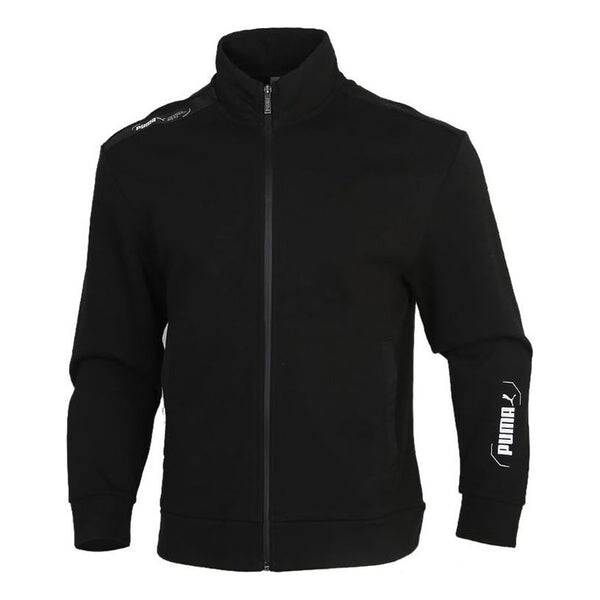 

Толстовка athleisure casual sports stand collar knit jacket black Puma, черный