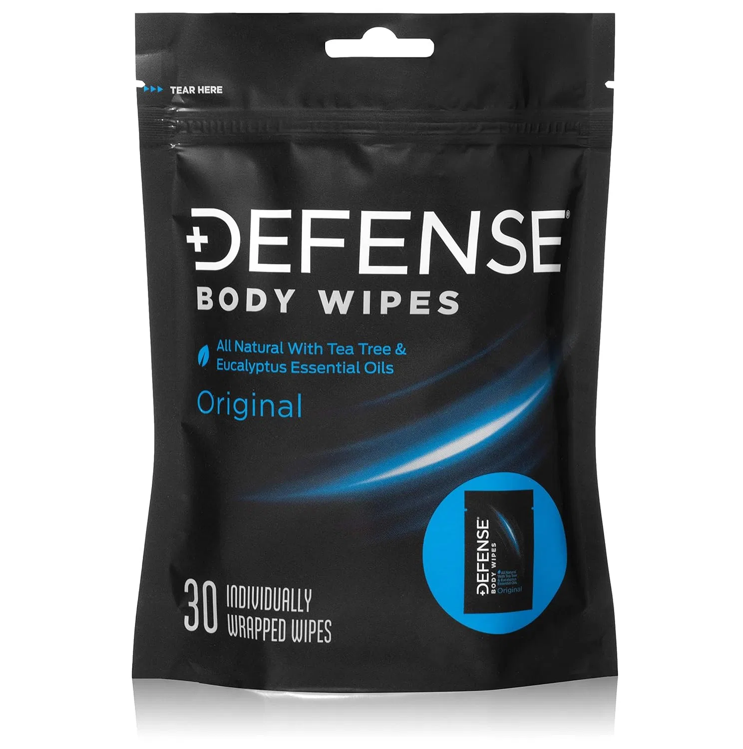 Влажные салфетки для тела Defense с маслом чайного дерева и эвкалипта, 30 шт. Defense Soap