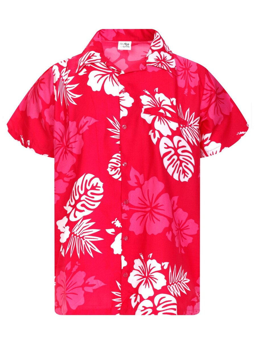 

Рубашка King Kameha Mono Hibiscus, розовый