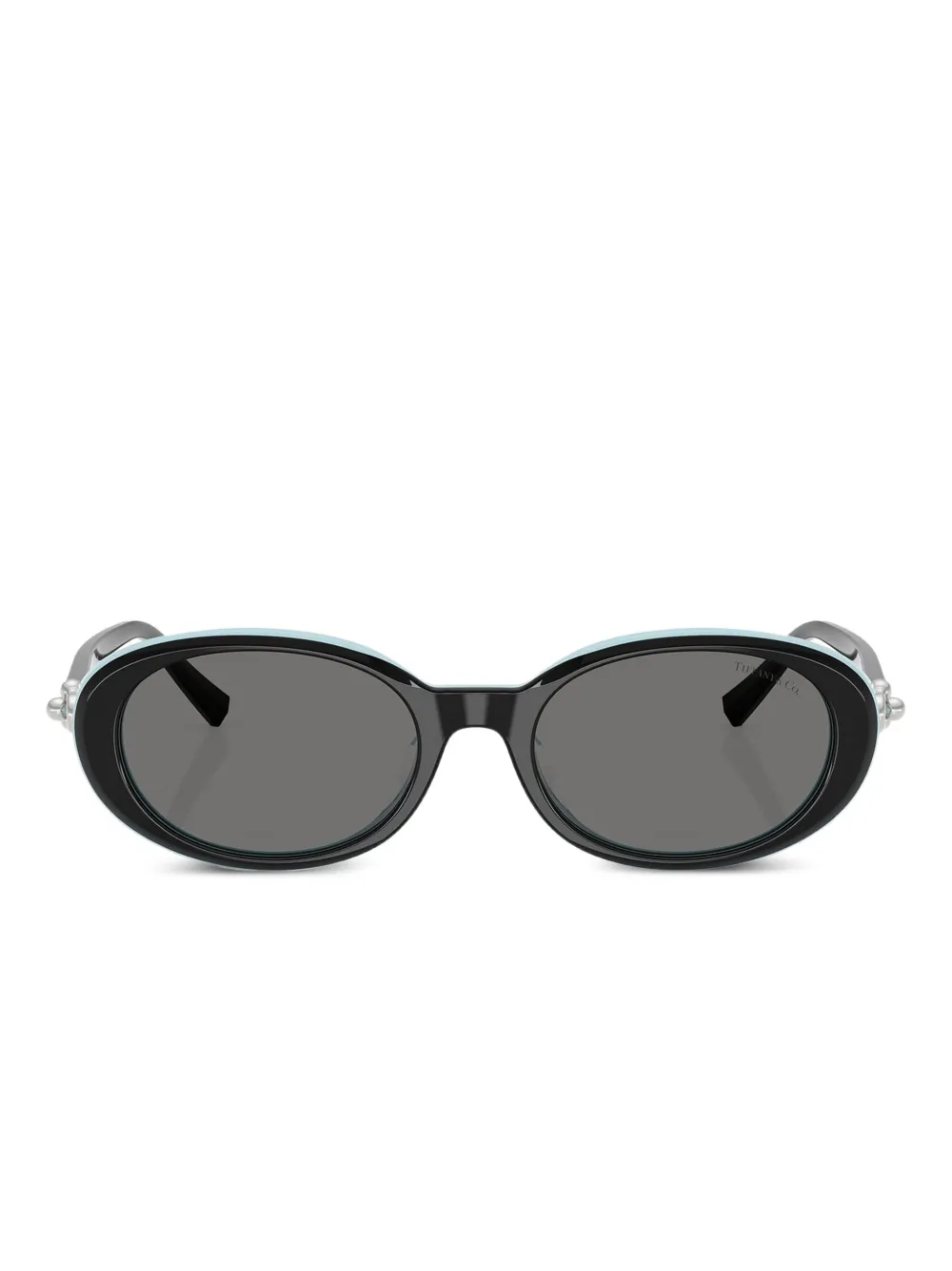 

Солнцезащитные очки в овальной оправе Tiffany & Co Eyewear, черный