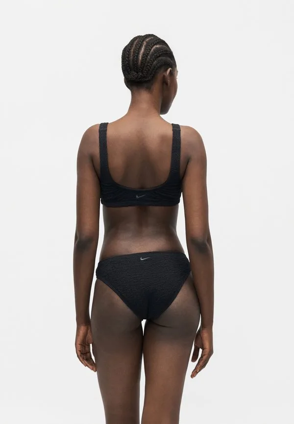 Верхняя часть бикини-бралетта shoreline с присборенными складками Nike Swim, Black — фото 3