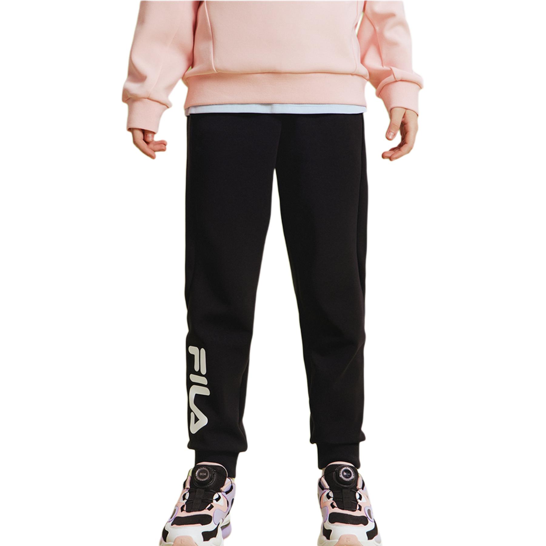 FILA KIDS Подростковые вязаные спортивные штаны Pitch Black — фото 4