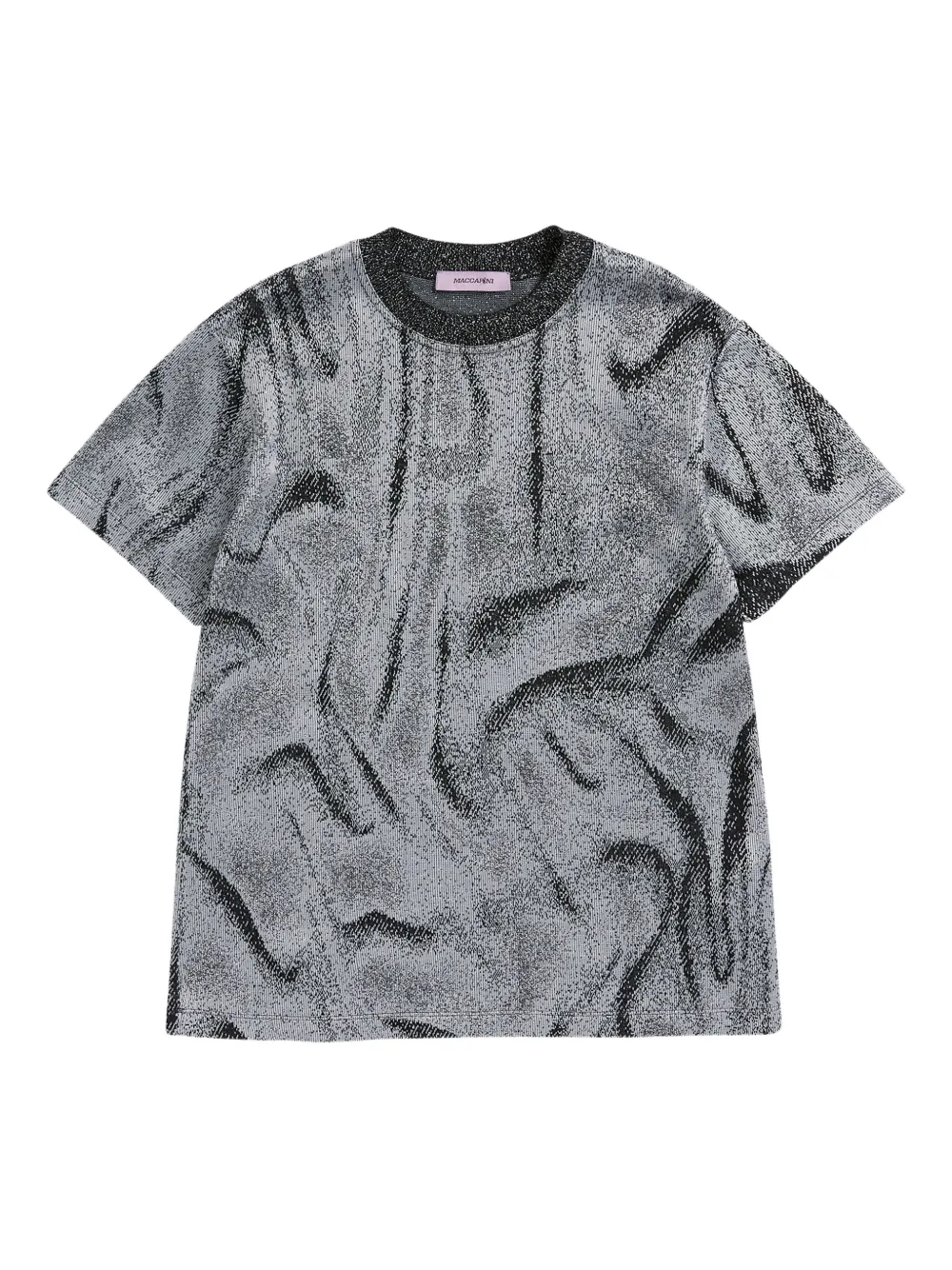 

Жаккардовый топ Maccapani, черный