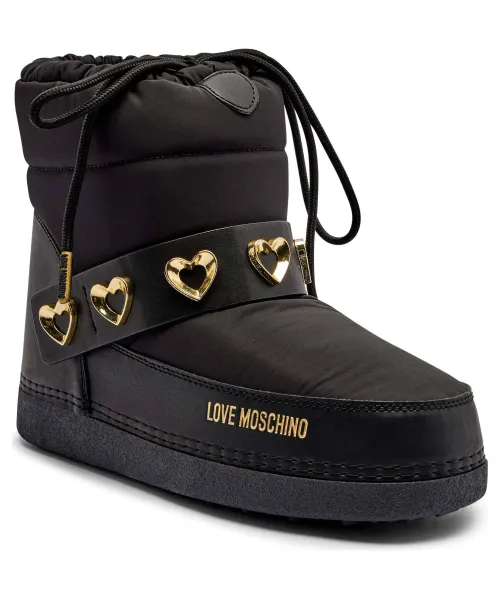 Мягкие зимние ботинки Love Moschino, черный