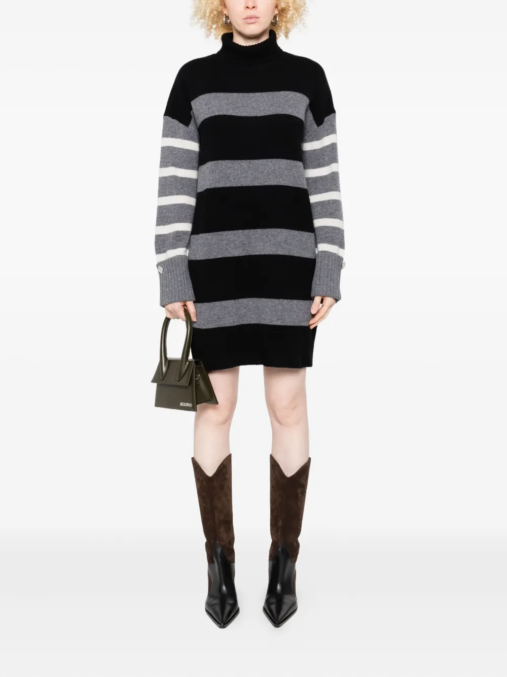 

Платье Striped turtleneck sweater LIU JO, черный