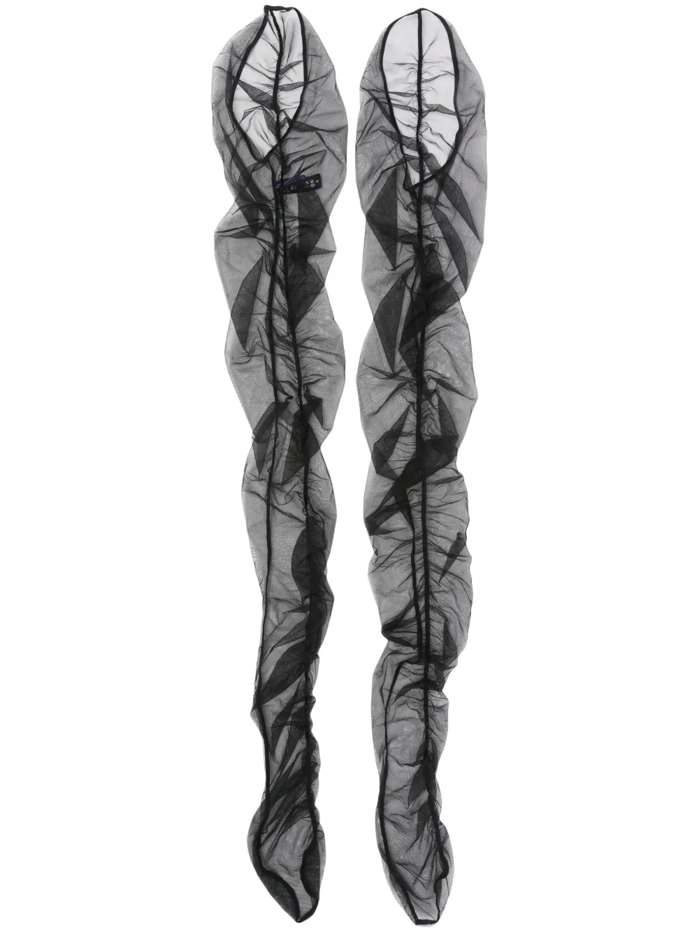 

Полупрозрачные чулки Maison Close, черный