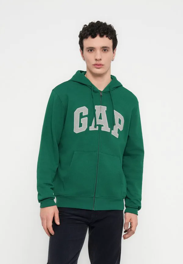 

Толстовка на молнии с логотипом heritage Gap, Holiday Green, Зеленый, Толстовка на молнии с логотипом heritage Gap, Holiday Green